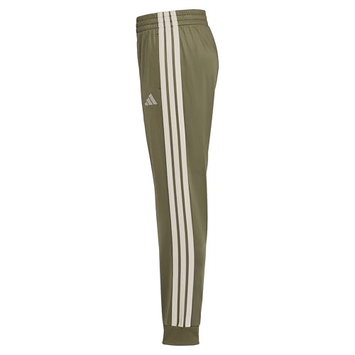 Image of adidas Boys 3-Stripe Jogger Pants | Big and Little Kids | 100% Polyester Athletic Training Pants with Elastic Waistband