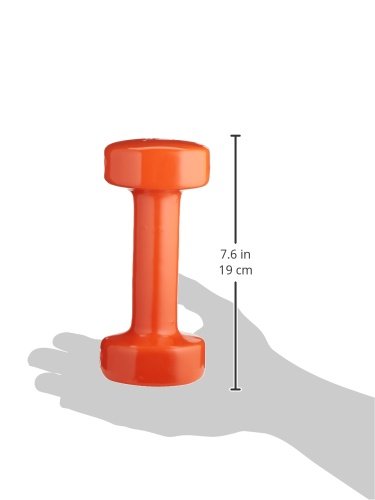 Sammons Preston Vinyl-Coated Iron Dumbbells, 6-Pound, Pair, Soft Easy-Grip Dumbbell Weights For Strength Training, Muscle Toning, Body Rehabilitation, And Physical Therapy, Home, Gym, And Clinical Use #TOP1