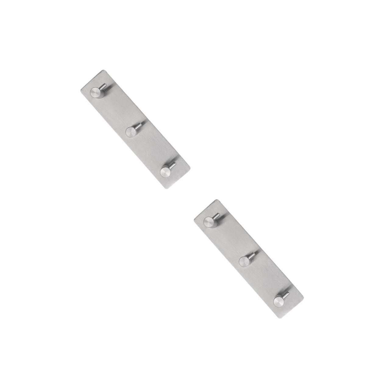NUOBESTY 2 Pezzi Gancio Multifunzione Inossidabile Appendiabiti Muro da Porta Autoadesivo per Cucina Bagno e Camera da Letto Design per Organizzazione Ottimale