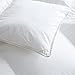 Luxurious White Solid Medium Weight, Palatial King Size Goose Feathers Down Comforter for All-Season Weather, 120 X 98 inches, Premium Baffle Box, 100% Egyptian Cotton Cover, 85 oz. Fill Weight