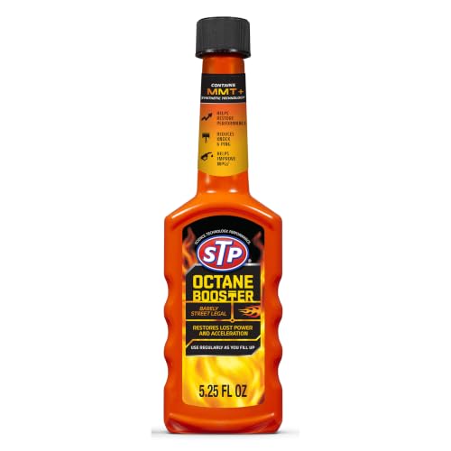 STP Octane Booster, Bottled Fuel System Cleaner Restores Lost Power and Acceleration, 5.25 Oz, STP