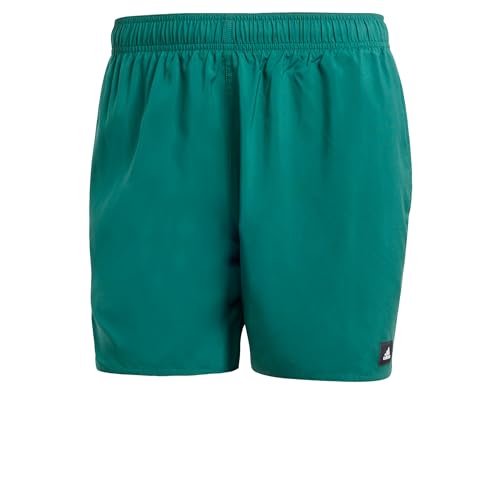 adidas Solid CLX Short-Length Swim Shorts Bañador, Hombre, Multicolor (Collegiate Green/Black), XXL