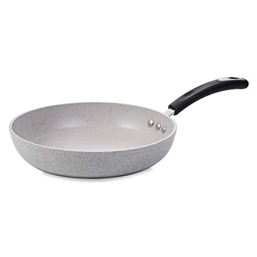 Ozeri ZP18-30 12" Stone Earth Frying Pan 100% APEO & PFOA-Free Stone-Derived Non-Stick Coating from Germany, 12-Inch, Warm Alabaster