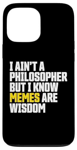 I Ainft a Philosopher But Memes Are Wisdom Funny Meme X}zP[X iPhone 13 Pro Max p