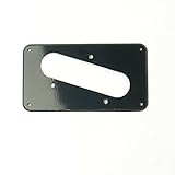 Wide Range Humbucker To Singl Coil Adapter Pickup Ring - Fits Tele Bridge Pickup -BLACK (B56)