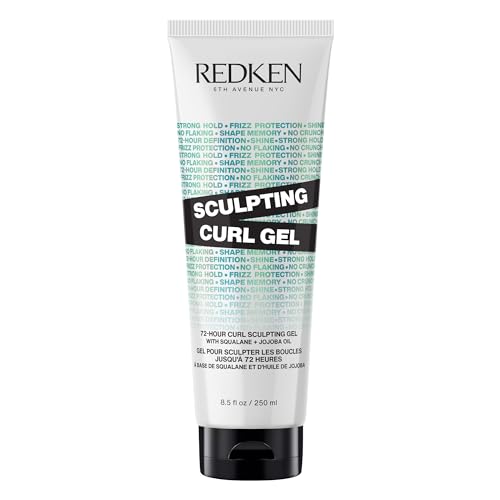 Redken Sculpting Curl Gel - 72-Hour Strong Hold Crunch-Free & Flake-Free Helps Tame Frizz