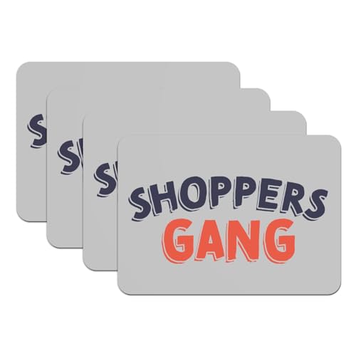 Sets de table en caoutchouc antidérapants et grands dessous protecteurs gris