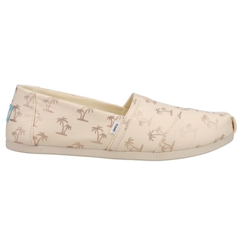 TOMS Womens Alpargata Graphic Slip On Flats Casual - Beige - Size 6.5 B