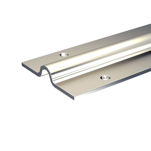 Rail à visser 1,95 m pour galet à gorge ronde