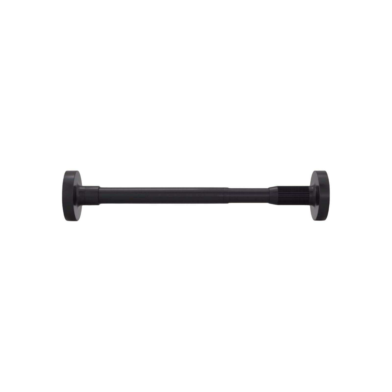 Adjustable Stainless Steel Shower Curtain Rod Multipurpose Telescopic Sturdy And Easy-to-install Wardrobe Hanging Rod stable(Nero,50-80cm)