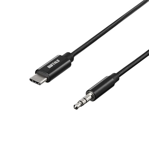 obt@[ AUX P[u USB Type C to 3.5mm I[fBI ϊ nC] iPhone 16Ή DAC ϋv iC 1 ubN BSMPC3515BK