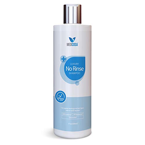 Medcosa Shampooing sans eau, pour des cheveux propres et rafraîchis, sans rinçage nécessaire, Pour hôpitaux, personnes âgées, camping, etc Cover
