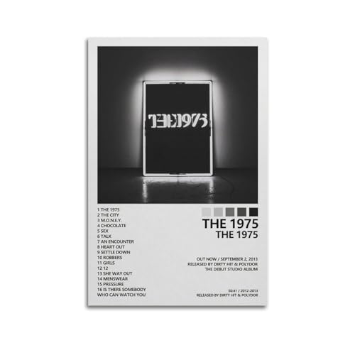 Szzmyo The 1975 Album Music Poster Decorative Painting Modern Aesthetic Canvas Poster Bedroom Living Room Bathroom Classroom Hallway Office Art Print 08x12inch(20x30cm) Unframe-Style