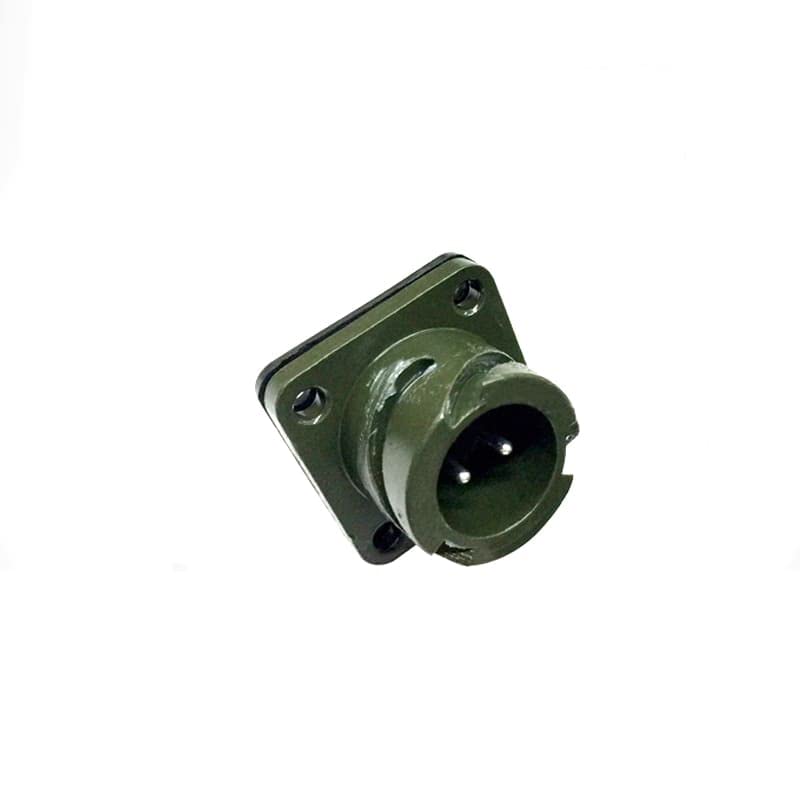 Military Spec Connectors MS3102A12S-3 Circular Connector MIL-DTL-5015 Series Box Mount Receptacle 2 Contacts Solder Pin Bayonet Connector