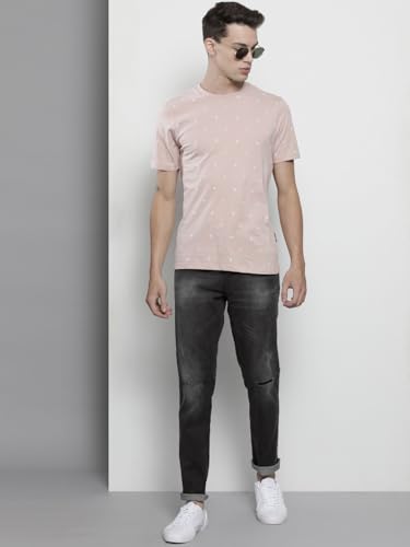 Image of The Indian Garage Co Men Slim Fit Solid Mid-Rise Stretchable Jeans
