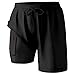JUKuitpyey Swim Shorts Men Mesh Liner Trunks Bathing Suits 6 Inch Board Shorts Summer Fashion Casual Loose Drawstring Trouser