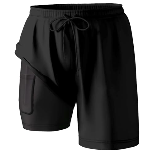 Short de bain pour homme avec doublure de compression - 3