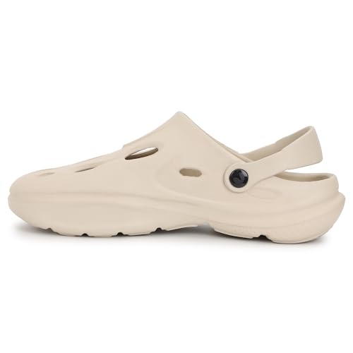 Image of CHUPPS Gator Clogs for Men | Lightweight EVA Clogs | Anti-Slip Sole | Cushioned Footbed | Breathable Ventilation | Adjustable Back Strap | Waterproof Casual Garden Clogs for Men