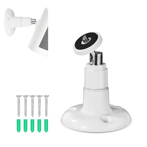 Beveiligingscamerabevestiging voor Ring Stick Up Cam/Ring Indoor Cam, 360 Graden Verstelbare Beveiligingscamera Muurbevestigingsbeugel voor Binnen Buiten Plafond (Camera Niet Inbegrepen)