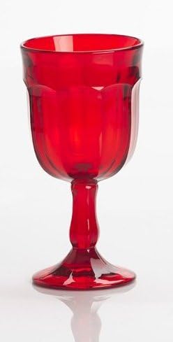 Mosser Arlington Cáliz de vidrio, color rojo