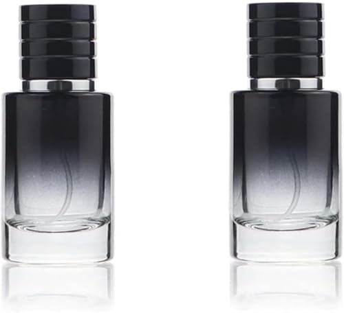 Jizlan 2 Pcs Black 30ml Perfume Atomizer Portable High-Grade