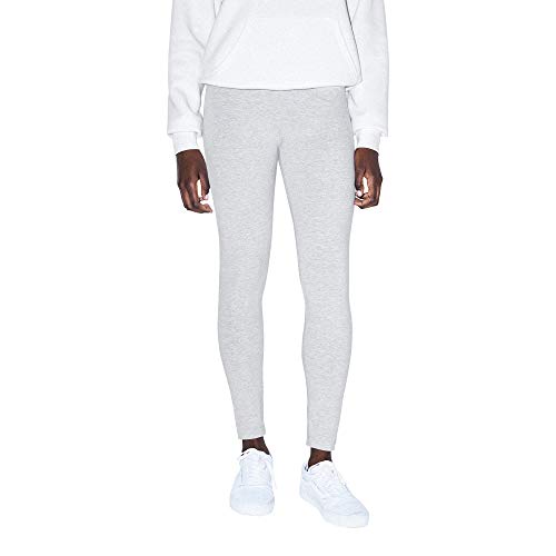 American Apparel Women's Cotton Spandex Jersey Legging, Heather Grey, Large