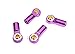 Integy RC Model C30415PURPLE Alloy Machined M3 Size Short Ball Ends Type Tie Rod Ends, Ball Links