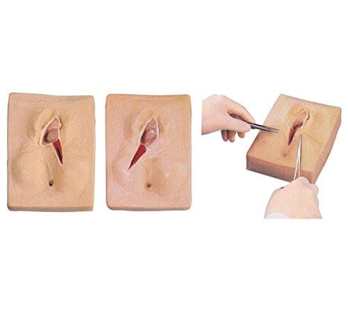 Suture Practice Kit for Medical Students Lateral Perineal Laceration/Episiotomy Suture Simulator (Right Left or Median posterior Incision Can be Selected)