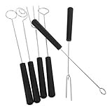 Cabilock 6 Stück Teiliges Fonduegabel Rostfreiem Edelstahl Vielseitige Schokoladen Käse dippinggabeln mit Unterschiedlichen Formen Kompakt und Leicht für Fondue Backen und Obst für Küche