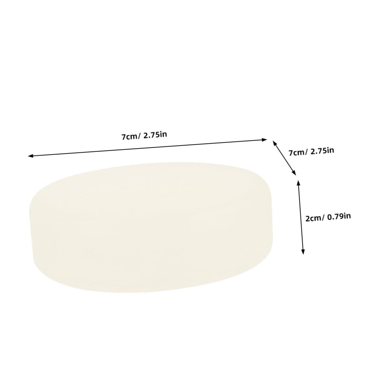 OSOLADY 5pcs Lightweight Ice Hockey Durable Training for Skill Development Game Practice Low Friction Glide High Resilience for Smooth Surfaces