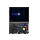 MIYOO Mini Plus 128GB Onion OS Preinstalled Retro Portable Handheld 3.5inches IPS Screen Game Console Miyoo Mini+ Console Compatible with Onion OS (Black Transparent)
