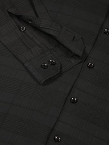 Image of Thomas Scott Men's | Self-Design | Full Sleeve | Slim Fit | Poly Cotton | Spread Collar | Casual Shirt