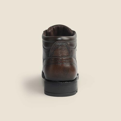 Image of Metro Men's Black Leather Lace-Up Ankle Boots