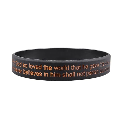 12 Packs Rubber Wristbands Bible Verse Bracelet Set Inspirational Quote Silicone Bracelets for Men Women,Strength Faith Scripture Cross Religious Jewelry Confirmation Baptism Easter Gift3