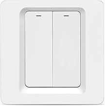 Interruptor de luz de parede inteligente Zigbee, fio neutro opcional, precisa funcionar com o hub tuya zigbee, controle remoto APP, função de temporização, controle de voz (2 Gang)