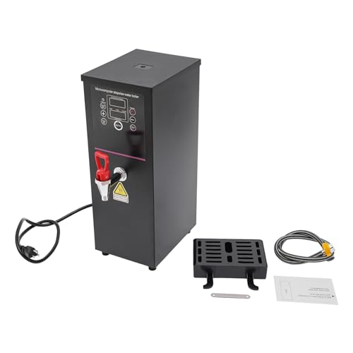 Kathring Water Boiler Eletric Commercial, 10L Hot Water Machine 2500W 12-Min Rapid Heating, with Timing and Digital Display for Tea Coffee Shop Dessert Shop Hotel