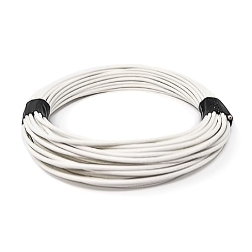 DBG Single Core Thin Wall Automotive Cable – 1.0mm² (16.5A) | 17 AWG | High Temp PVC Insulation | Ideal for 12V Auto, Marine & Electrical Projects (White, 10 Metre)