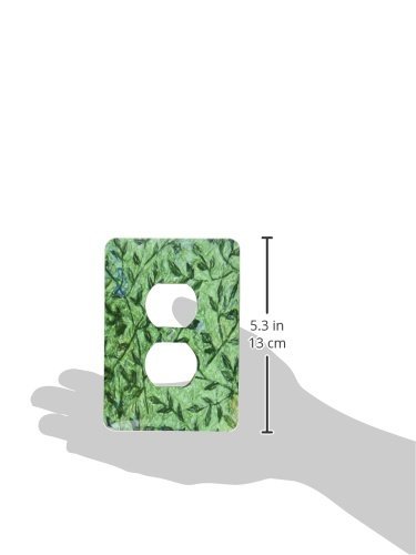 2 feuilles vertes couvercle de prise au design brillant unique - 3