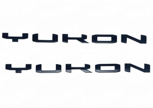 Image of Yoaoo Set 4pack OEM Door Yukon Plus Tailgate SLT Emblem Badge 3D Replacement for 2019-2025 84831809 Gloss Black
