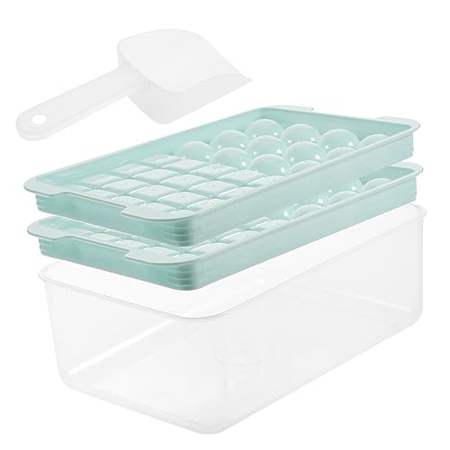 Molde de hielo multiuso con tapa para cubos y bolas miniatura 1