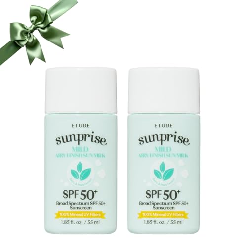 ETUDE Sunprise Mild Airy Finish Sun Milk Duo Set (55ml*2)