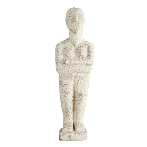 Estatua de cemento moderna para mesa de café 3.25x2.25x11 pulg miniatura 1