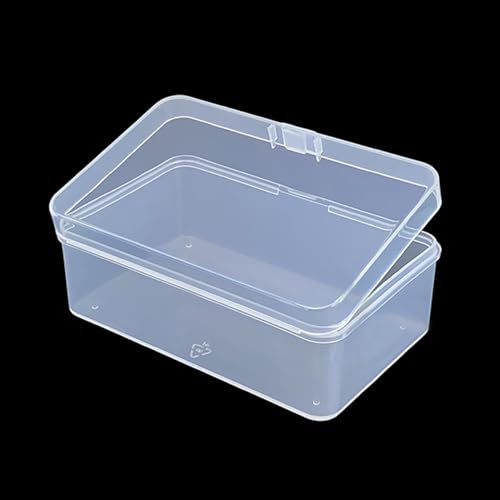 Image of 12 Pieces Clear Plastic Beads Storage Containers Box (4.13 x 2.56 x 1.58 Inch), Small Bead Organizer for Beads, Jewelry, Business Cards, Game Pieces, Crafts