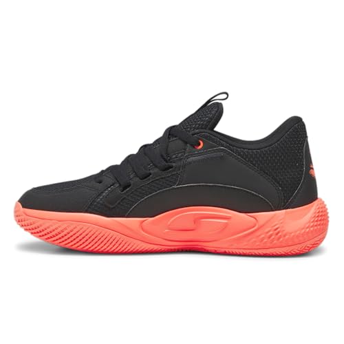 PUMA Mens Court Rider Chaos Slash Basketball Sneakers Shoes - Black, Orange3