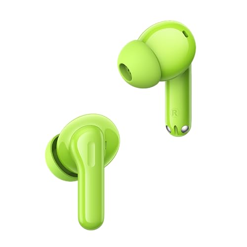 Image of realme Buds T200 TWS Earbuds, Hi-Res Audio, LDAC, IP55 Water Resistant, 12.4mm Dynamic Bass Driver, 32dB ANC, 50h Playback (Green)