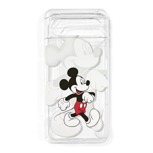 PASMASOM Google Pixel 8a 用 ケース 透明 ミッキーマウス アニメ 漫画 キャラクター かわいい ファッション TPU 素材 シンプル 耐衝撃 滑り止め 強力な保護 ワイヤレス充電対応 薄くて柔らかい (Google Pixel 8