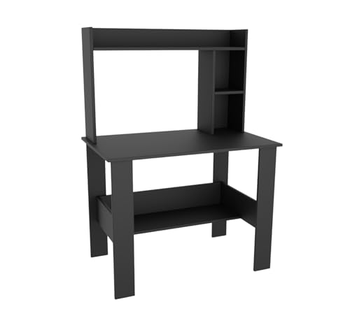 Image of Spyder Craft Portable Work from Home Study Desk Engineered Wood Office Table Engineered Wood Multipurpose Table (Free Standing, Finish Color - Black, DIY(Do-It-Yourself))