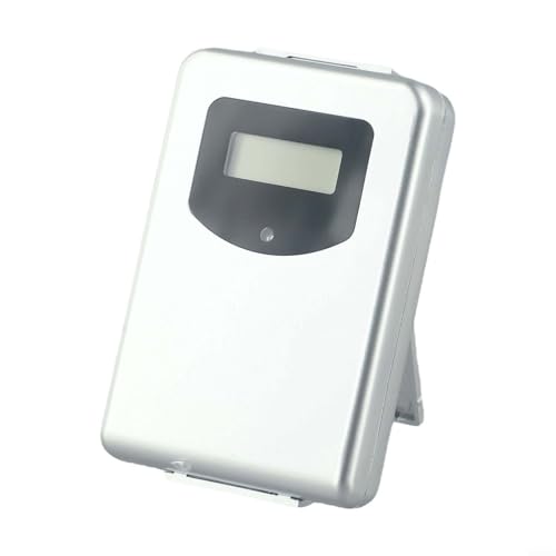 Estación meteorológica inalámbrica Sensor de termo-higrómetro digital 433MHz Transmisión RF Preciso Monitor de humedad de temperatura interior Montaje en pared Escritorio Adecuado para el hogar