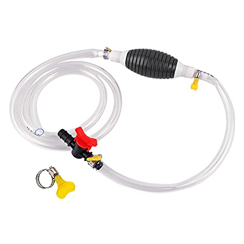 Universale Handpumpe Mit Siphon Und Handpumpe, Umfüllpumpe Für Kraftstoffe, Manuelle Öl Absaugpumpe, Pumpe Gastransferöl Wasser Kraftstoff Kraftstoff Gas,Tragbare Schlauchpumpe,Für Flüssigkeits (1.5m)