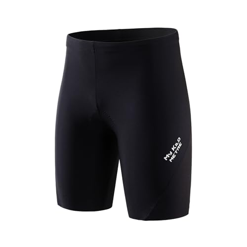MY KILOMETRE Herren Triathlon Hose mit Rückentasche und Kordelzug Tri Shorts Atmungsaktiv & Schnelltrocknend Radhose für Schwimmen Radfahren Laufen